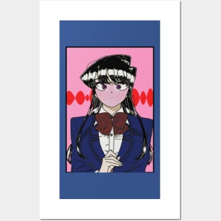 Komi San Blushing || Komi San Can't Communicate Merch Posters and Art